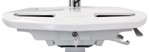 Ergotron StyleView EMR Cart with LCD Pivot, LiFe Powered, EU Aluminium, Grey, White Flat panel Multimedia cart