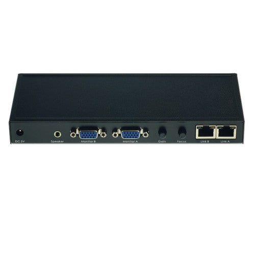 Lindy 200m CAT5 KVM Extender, Dual VGA, USB & Audio