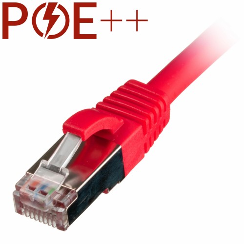 Cablenet 0.5m Cat6a RJ45 Red S/FTP LSOH 26AWG Snagless Booted Patch Lead