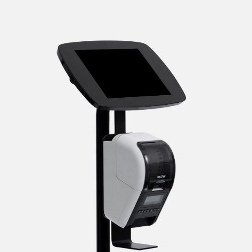 Bouncepad Original Elevate + Brother Printer Mount (inc USB Cable) | Samsung Galaxy Tab A9 Plus 11.0 (2023) | Black | Covered Front Camera and Home Button