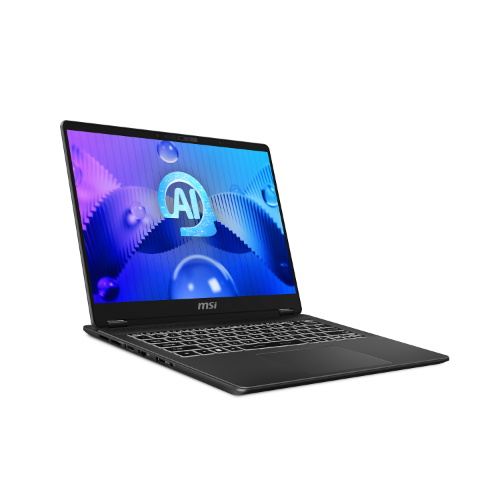 MSI Prestige 14 AI Evo Intel Core Ultra 7 155H Laptop 35.6 cm (14") Full HD+ 16 GB DDR5-SDRAM 1 TB SSD Wi-Fi 7 (802.11be) Windows 11 Pro Grey