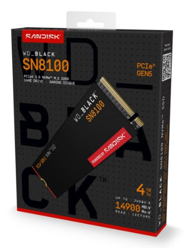 Western Digital Black WD_BLACK™ SN8100 NVMe™ SSD POWERED BY SANDISK 4 TB