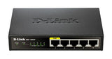 D-Link DES-1005P Unmanaged L2 Fast Ethernet (10/100) Power over Ethernet (PoE) Black