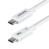 StarTech.com 1.5ft (50cm) Thunderbolt 5 Cable, 80Gbps/Up to 120Gbps, 240W PD, 8K 60Hz, Certified Thunderbolt Cable, Compatible w/Thunderbolt 4/USB4/USB-C - White