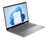 HP ENVY x360 14-fc0001na Intel Core Ultra 7 155U Hybrid (2-in-1) 35.6 cm (14") Touchscreen 3K 16 GB LPDDR5-SDRAM 512 GB SSD Wi-Fi 6E (802.11ax) Windows 11 Home AI PC Silver