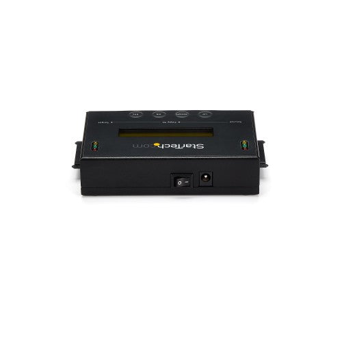 StarTech.com 1:1 Standalone Hard Drive Duplicator & Eraser, SATA HDD/SSD Disk Cloner & Eraser, LCD display, TAA Compliant, OS Independent