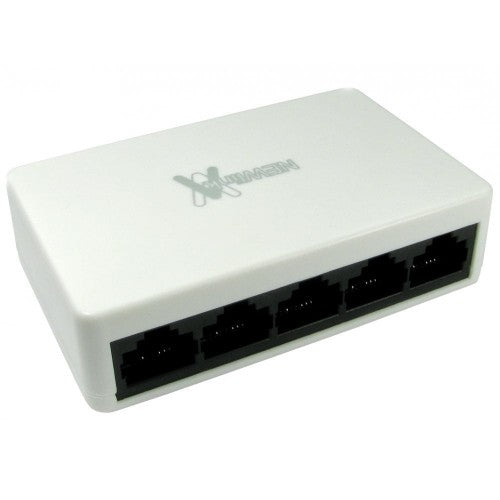 Cables Direct NLHUB-05FEW network switch Unmanaged Fast Ethernet (10/100) Black, White
