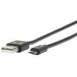 Mobilis 001277 USB cable 1 m USB 2.0 USB A Micro-USB B Black
