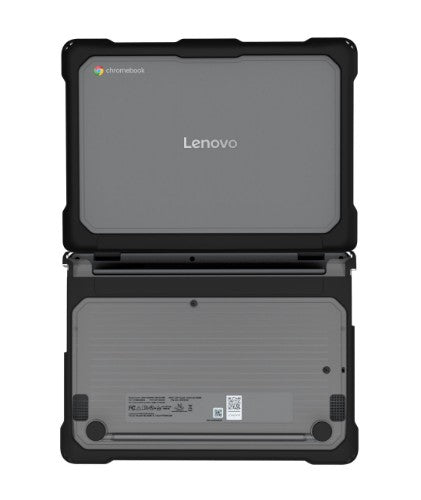 Techair TACHS030 Protective Hard Shell case for Lenovo 100e 5th Gen, 11.6-12.2 black/clear