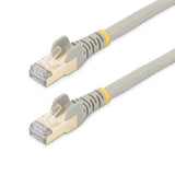 StarTech.com 0.50m CAT6a Ethernet Cable - 10 Gigabit Shielded Snagless RJ45 100W PoE Patch Cord - 10GbE STP Network Cable w/Strain Relief - Grey Individually Tested/Wiring is UL Certified/TIA