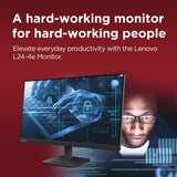 Lenovo 68C2KAC1UK computer monitor 60.5 cm (23.8") 1920 x 1080 pixels Full HD LCD Black