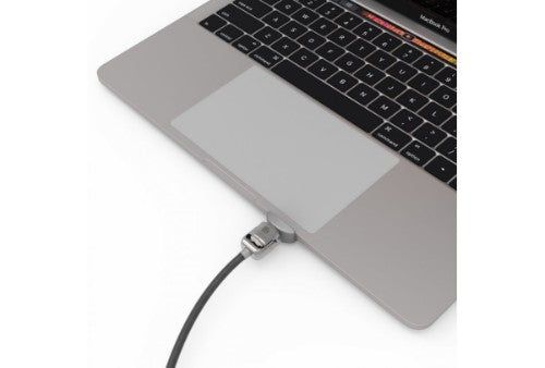Compulocks Ledge Lock Adapter for MacBook Pro 13" M1 & M2 with Keyed Cable Lock Silver