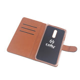 Celly Wally mobile phone case 14.7 cm (5.8") Folio Black, Brown