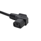 connektgear 2m UK Mains Power Cable - UK Plug to Right Angled C13 Socket