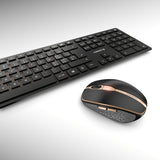 CHERRY DW 9100 SLIM keyboard Mouse included Universal RF Wireless + Bluetooth QWERTZ Swiss Black