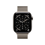 Apple Watch Series 11 GPS + Cellular 42mm Natural Titanium Case with Natural Milanese Loop