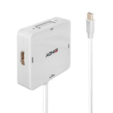 Lindy Mini DisplayPort 1.2 to HDMI 18G, DVI and VGA Active Converter