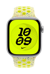 Apple MGAA4ZM/A smart wearable accessory Band Yellow Aluminium, Fluoroelastomer