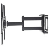 Manhattan Wall Mount for TV & Monitors (Full Motion), For screens 37" to 65", VESA compatability: all between 200x200mm and 600x400mm - check the dimensions of the four mounting holes on back of screen to ensure it fits, Max 50kg, Black, Bracket, Lifetime