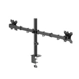 Hama Monitor Mount, 2 Monitors, Height-adjustable, Swivel/Tilt, 13" - 35", Black