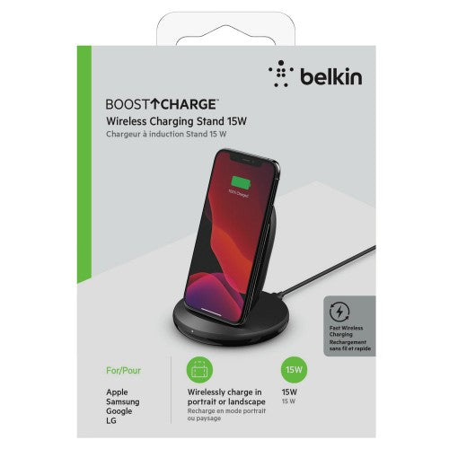 Belkin Boost Charge Smartphone Black AC Wireless charging Fast charging Indoor