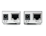 StarTech.com RS232 Serial over Cat5 Extender, 1 km (3300 ft) Range, Plug & Play, No Software, DB9 Serial Extension - TAA