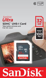 SanDisk Ultra 32GB SDHC Mem Card 100MB/s UHS-I Class 10