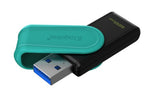 Kingston Technology DataTraveler 128GB Portable USB 3.2 Gen 1 Exodia S (Black/Turquoise)