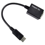 Cables Direct Display Port - VGA m/f 0.15 m VGA (D-Sub) DisplayPort Black