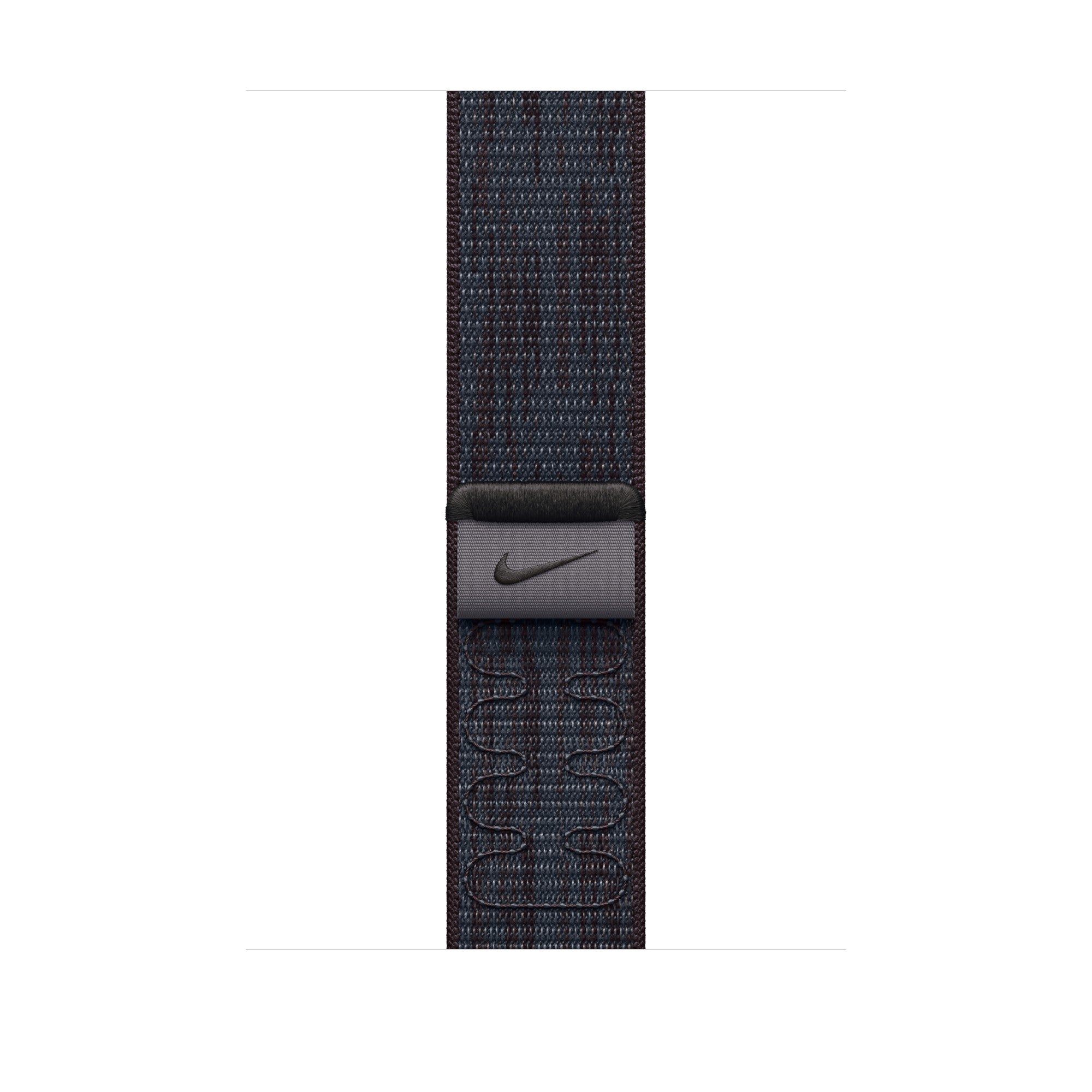 46mm Black/Blue Nike Sport Loop