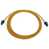 Tripp Lite N370X-05M 400G Duplex Singlemode 9/125 OS2 Switchable Fiber Optic Cable (LC/UPC M/M), LSZH, Yellow, 5 m (16.8 ft.)