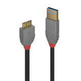 Lindy 2m USB 3.2 Type A to Micro-B Cable, 5Gbps, Anthra Line
