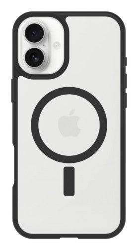 OtterBox React Series for MagSafe for Apple iPhone 16 Plus, Black Crystal