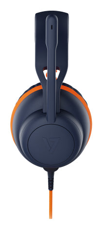 V7 Safe Sound 2 Education Headset - Stereo - Mini-phone (3.5mm) - USB-A - USB-C - Wired - On-ear - Binaural - Circumaural - 1.8 m /6 ft Cable - Inline Controller - Configurable Acoustic Output - Noise Cancelling - Bi-directional Microphone - Adjustable Pa