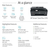 HP Smart Tank Plus 570 Wireless All-in-One Color Printer, Copier, Scanner