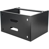 StarTech.com 6U Wall Mount Network Rack - 14 Inch Deep (Low Profile) - 19" Patch Panel Bracket for Shallow Server and IT Equipment, Network Switches - 44lbs/20kg Weight Capacity, Black