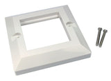 Cables Direct Dual Port Faceplate White