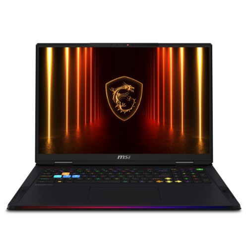 MSI Raider 18 HX AI A2XWIG-010UK Intel Core Ultra 9 285HX Laptop 45.7 cm (18") UHD+ 64 GB DDR5-SDRAM 4 TB SSD NVIDIA GeForce RTX 5080 Wi-Fi 7 (802.11be) Windows 11 Home Advanced UK English Black