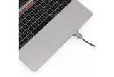Compulocks Ledge Lock Adapter for MacBook Pro 13" M1 & M2 with Keyed Cable Lock Silver
