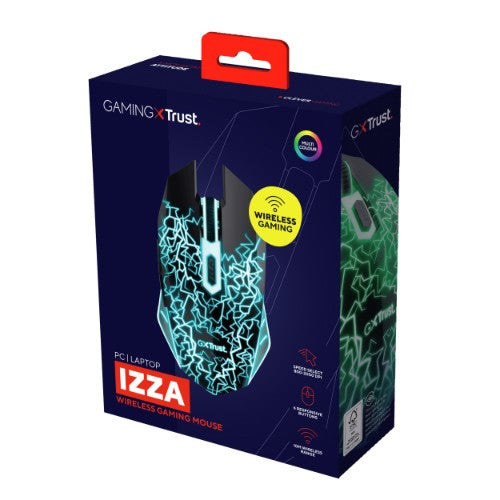 Trust GXT 107 Izza mouse Gaming Ambidextrous RF Wireless Optical 2000 DPI
