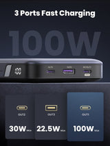 Ugreen 25188 power bank 20000 mAh Grey