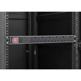 Intellinet 19" 1U PDU 6-way UK, With switch and Surge Protection, Rackmount, Power Distribution Unit, UK 3-pin outlets, 3m power cord, output