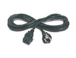 APC AP9875 power cable Black 2.5 m C19 coupler CEE7/7