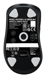 ASUS ROG Keris II Origin BLK mouse Gaming Right-hand RF Wireless + Bluetooth + USB Type-A Optical 42000 DPI