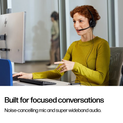 HP Poly Mission 425 Stereo USB Wired Headset (Bulk)