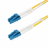 StarTech.com 50m (164ft) LC to LC (UPC) OS2 Single Mode Duplex Fiber Optic Cable, 9/125µm, 100G, Bend Insensitive, Low Insertion Loss - LSZH Fiber Jumper Cord