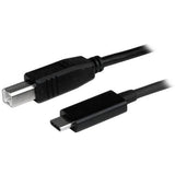 StarTech.com 3ft (1m) USB-B to USB-C Cable, Data Cord, USB 2.0, USB-C Data Transfer Cable