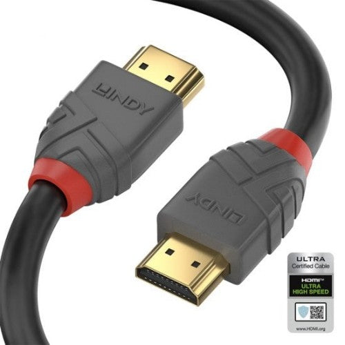Lindy 2m Ultra High Speed HDMI Cable, Anthra Line