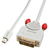 Lindy Mini DisplayPort to DVI-D Cable 2m, white