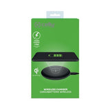 Celly WLFASTFEELBK mobile device charger Smartphone Black USB Wireless charging Fast charging Indoor